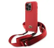 Lacoste LCHCP14LSPVCR Hardcase Iconic Petit Pique Crossbody do iPhone 14 Pro Czerwony