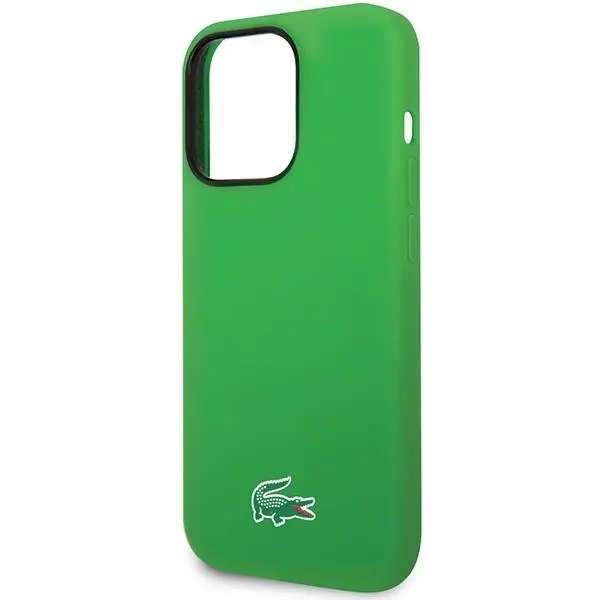 Etui Lacoste LCHMP15XSLON Hardcase Silicone MagSafe do iPhone 15 Pro Max Zielony