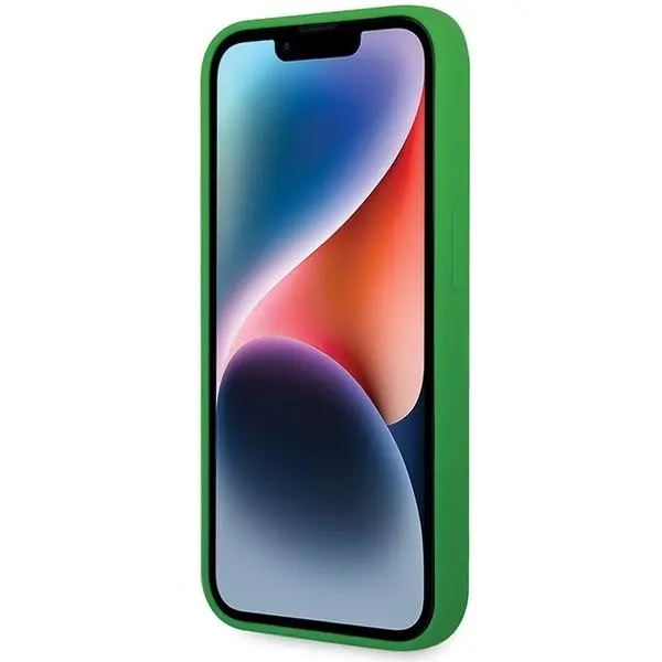 Etui Lacoste LCHMP15XSLON Hardcase Silicone MagSafe do iPhone 15 Pro Max Zielony