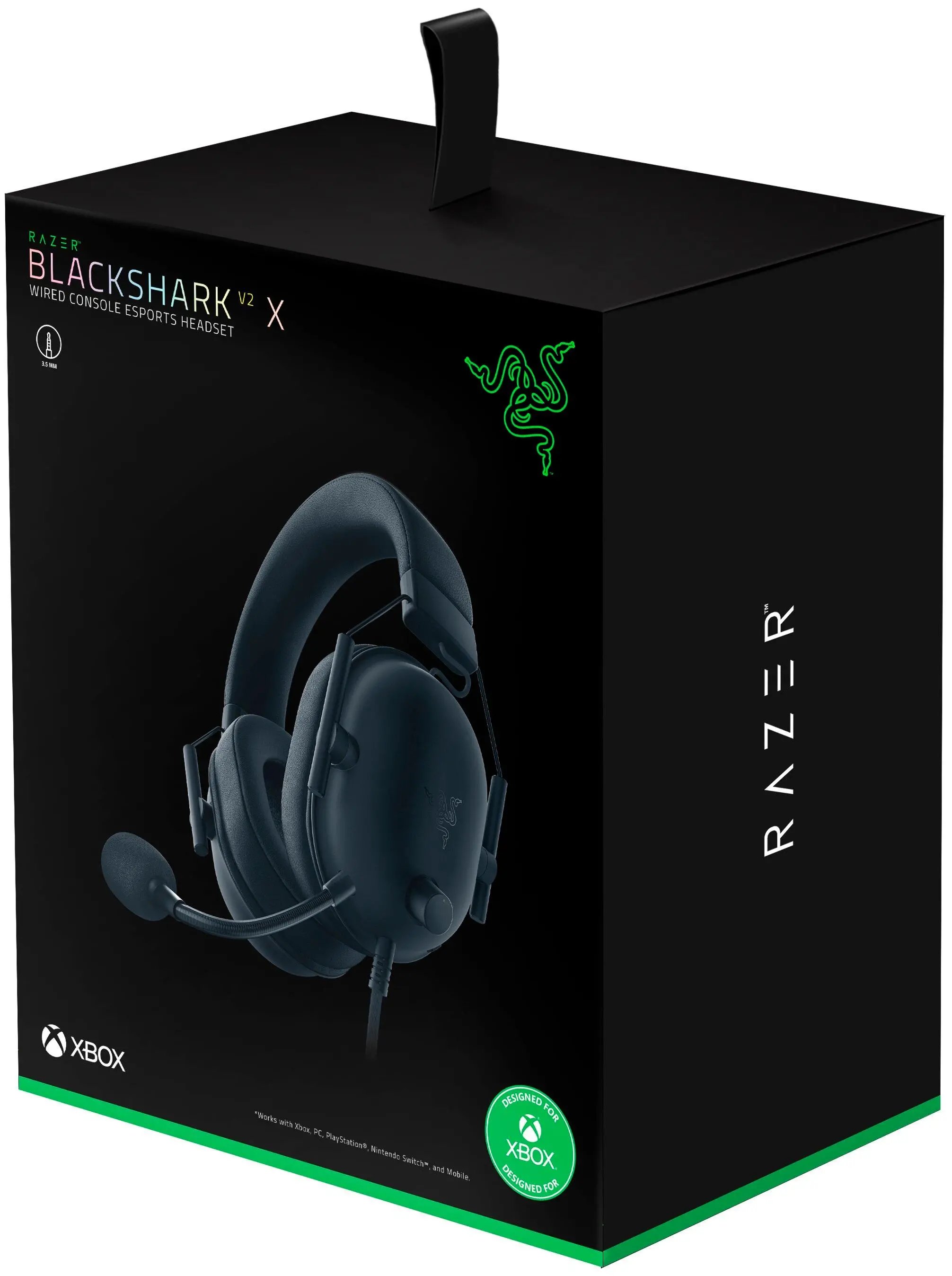Słuchawki przewodowe z mikrofonem Razer BlackShark V2 X Xbox Nauszne Czarny