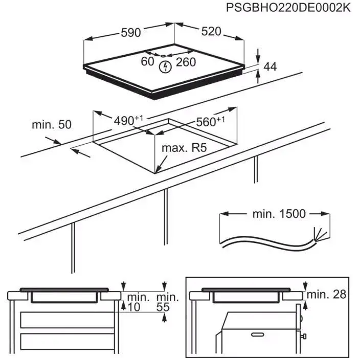 Płyta indukcyjna Electrolux 700 SenseBoil CIS62450 59cm