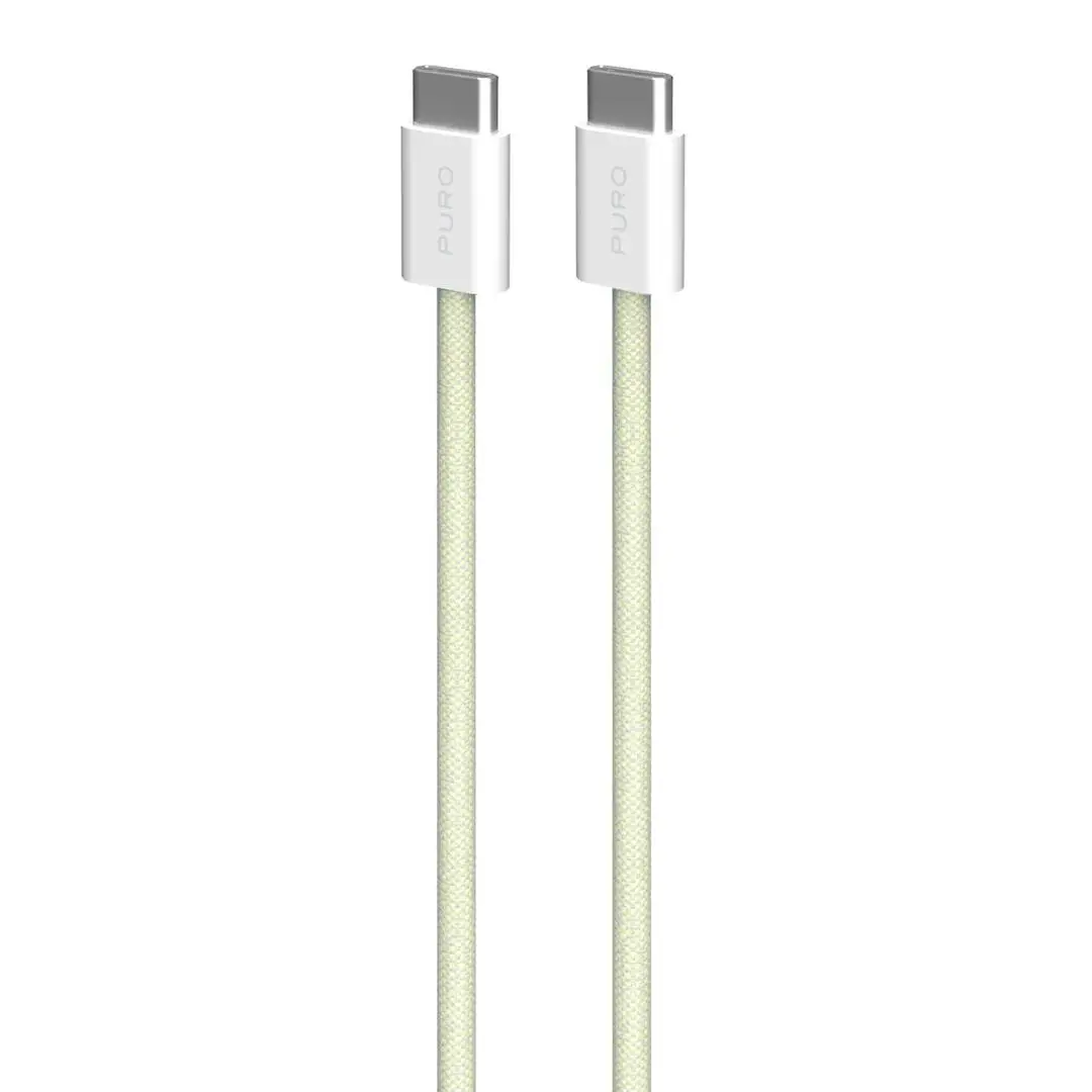 Kabel Puro USB-C do USB-C 60W 1,5m Żółty
