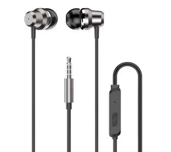 Słuchawki przewodowe Dudao X10 Pro Dokanałowe Czarno-srebrny