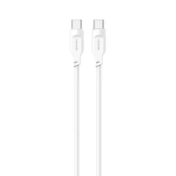 Kabel USAMS SJ567USB02 USB-C na USB-C Fast Charging Lithe Series 100W 1,2m Biały