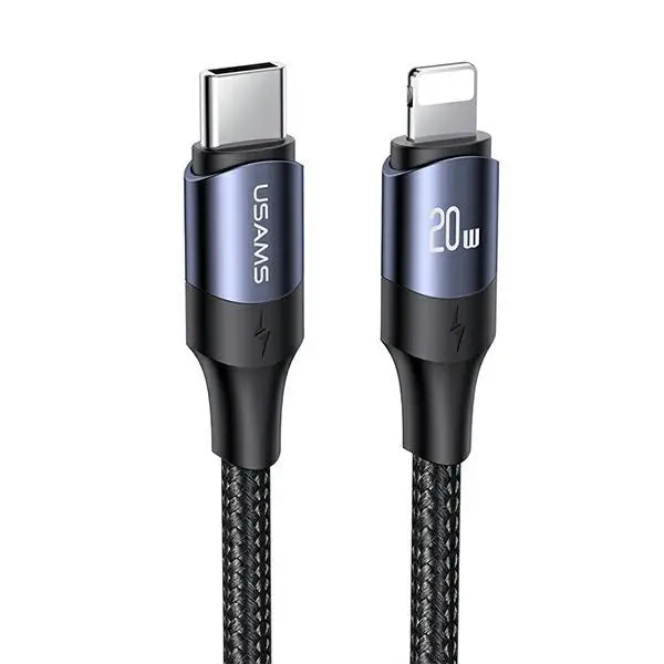 Kabel USAMS U71 USB-C do Lightning 20W PD Fast Charge SJ522USB01 2m Czarny