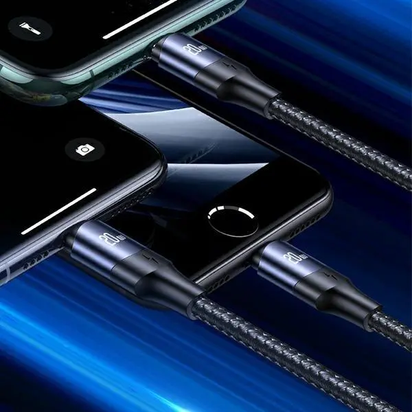 Kabel USAMS U71 USB-C do Lightning 20W PD Fast Charge SJ522USB01 2m Czarny