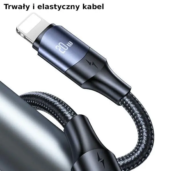 Kabel USAMS U71 USB-C do Lightning 20W PD Fast Charge SJ522USB01 2m Czarny