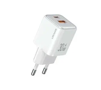 Ładowarka sieciowa USAMS CC189TC02 1x USB + 1x USB-C PD3.0 Fast Charging X-ron Series 30W Biały