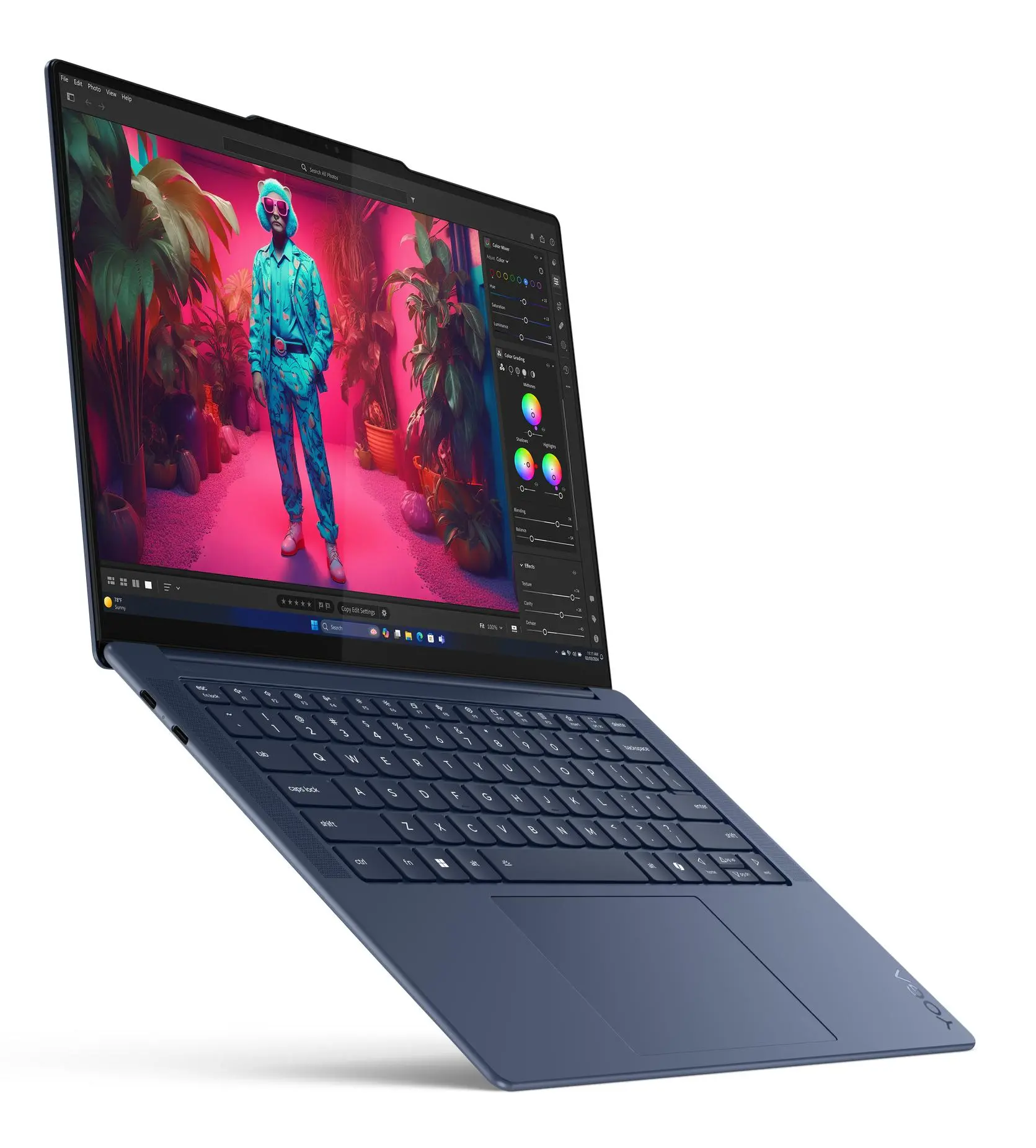 Laptop Lenovo Yoga Slim 7x OLED 14,5" Snapdragon X Elite X1E-78-100 16GB RAM 512GB Dysk SSD Win11 Niebieski