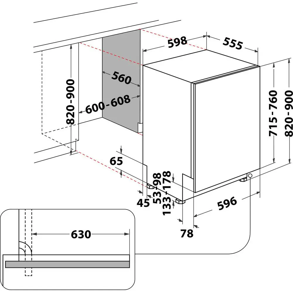 Zmywarka Whirlpool WH7IPA15BM6L0 MaxiSpace 59,8cm Automatyczne otwieranie drzwi Szuflada na sztućce