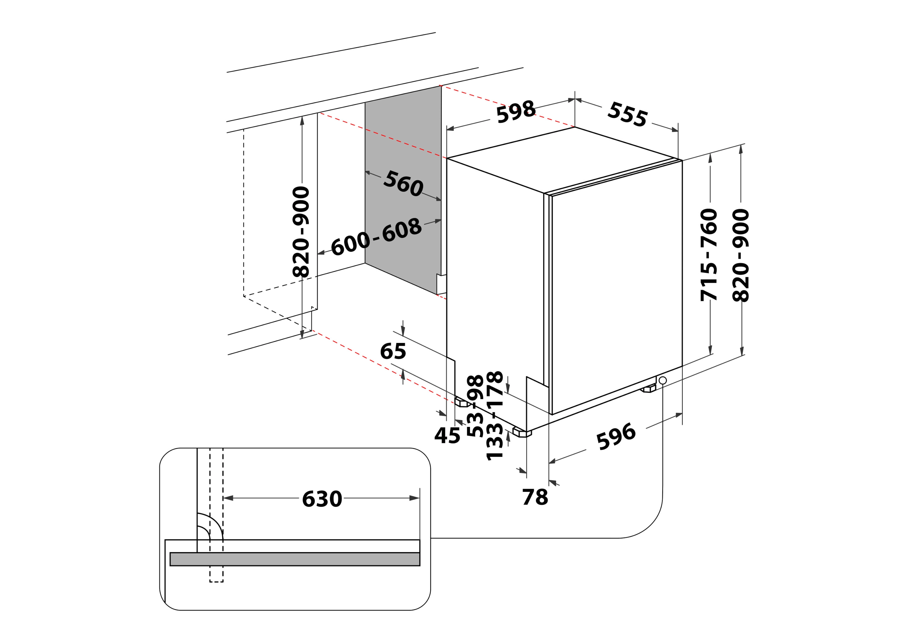 purinページ Whirlpool WH7IPA15BM6L0 MaxiSpace 59,8cm Automatyczne otwieranie