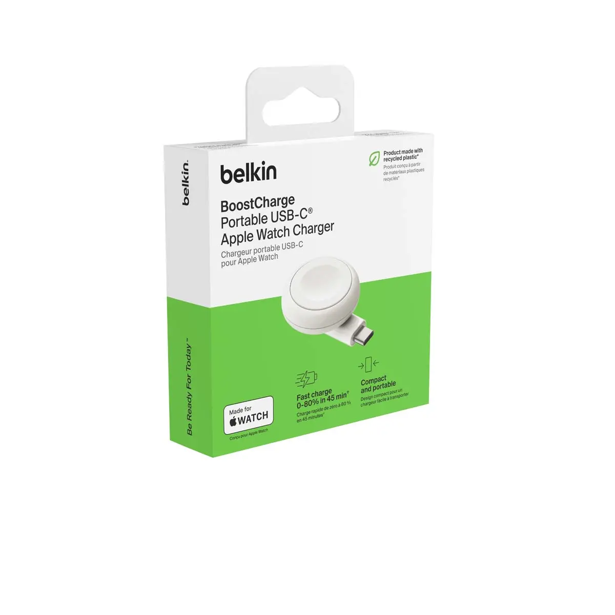 Ładowarka Belkin przenośna USB-C do Apple Watch Biały
