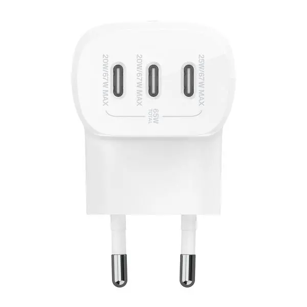 Ładowarka sieciowa Belkin 3x USB-C PowerDelivery 3.1 67W + kabel USB-C