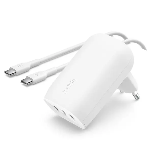Ładowarka sieciowa Belkin 3x USB-C PowerDelivery 3.1 67W + kabel USB-C