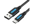 Kabel Vention USB-A 2.0 do USB-C COKBD 3A 0,5m Czarny