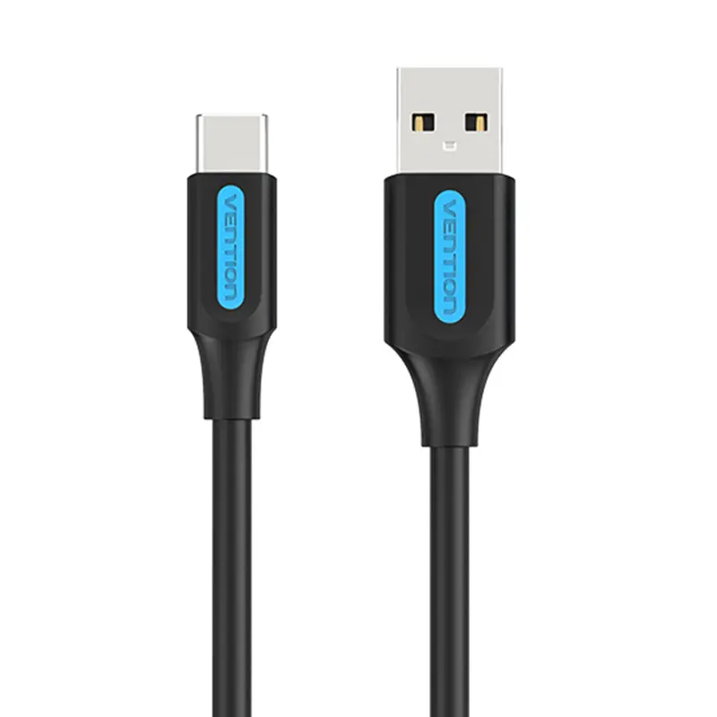 Kabel Vention COKBC 3A USB-A 2.0 do USB-C 0,25m Czarny