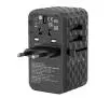 Adapter podróżny Verbatim GaN III UTA-06 World to World USB-A USB-C QC 100W