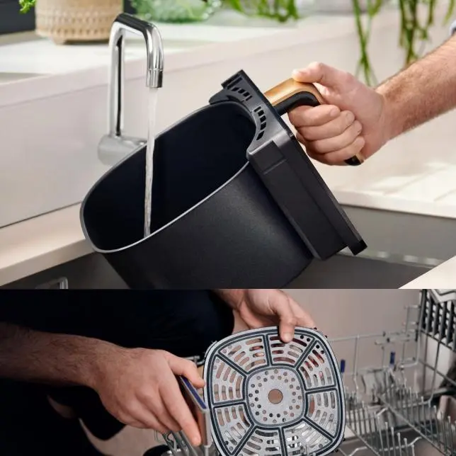 Frytkownica beztłuszczowa Panasonic NF-CC600AXE 1450W 6l Technologia delikatnej pary