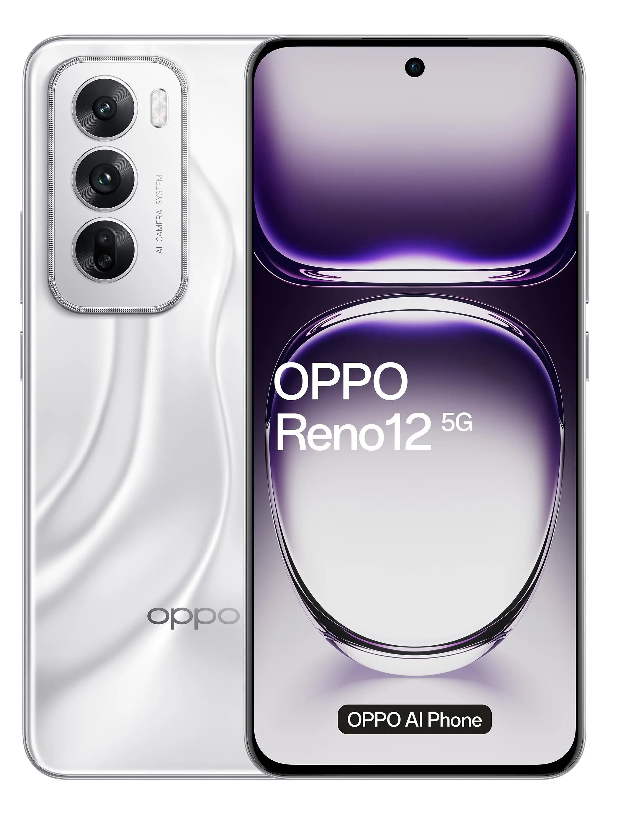 Smartfon OPPO Reno12 5G 12/256GB 6,7" 120Hz 50Mpix Srebrny