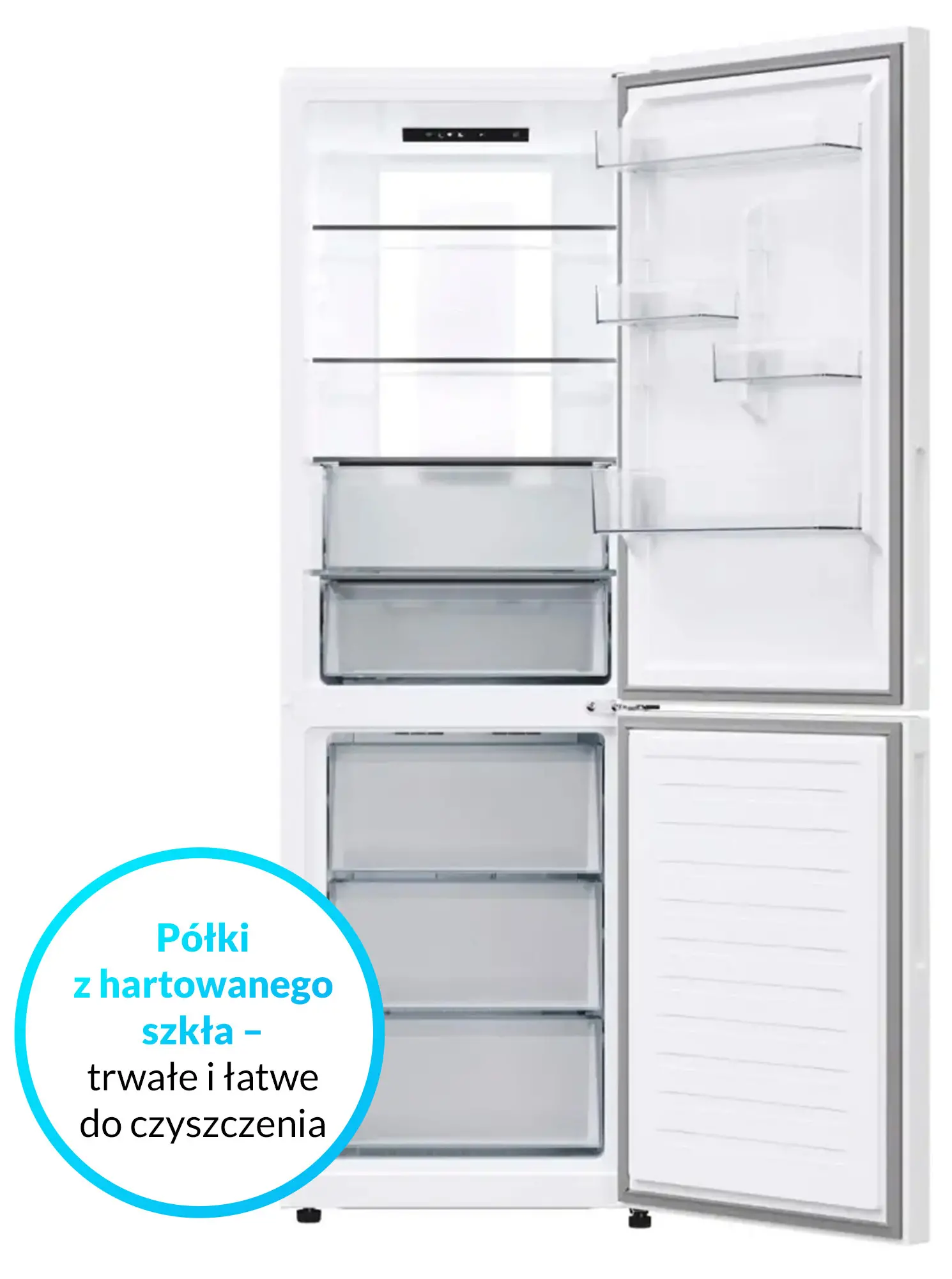 Lodówka Candy Fresco 500 CNCQ4T618EW Pełny No Frost 185cm Komora świeżości Zdalne sterowanie Biały