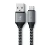 Kabel Satechi SATSTTAL10M 15W USB-A  do Lightning 0,25m Szary