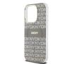 Etui DKNY IML Mono & Stripe MagSafe do iPhone 15 Pro Max Beżowy