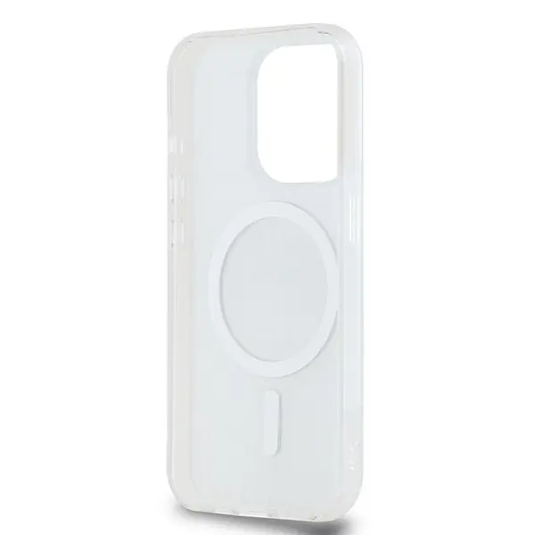 Etui DKNY IML Mono & Stripe MagSafe do iPhone 15 Pro Max Beżowy