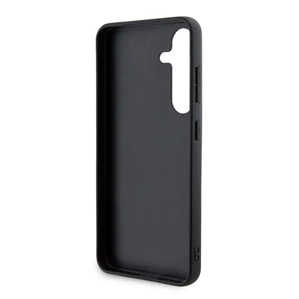 Etui DKNY Leather Checkered Mono Pattern & Printed Stripes do Samsung Galaxy S24 Ultra Czarny
