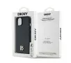 Etui DKNY Hardcase Leather Monogram Pattern Metal Logo MagSafe do iPhone 14 Czarny