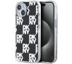 Etui DKNY IML Checkered Mono Pattern do iPhone 15 Plus Czarny