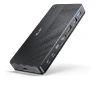 Unitek D1103A01 2 komputery 2 monitory 4K Czarny