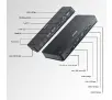 Przełacznik KVM Unitek D1103A01 2 komputery 2 monitory 4K Czarny