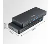 Przełacznik KVM Unitek D1103A01 2 komputery 2 monitory 4K Czarny