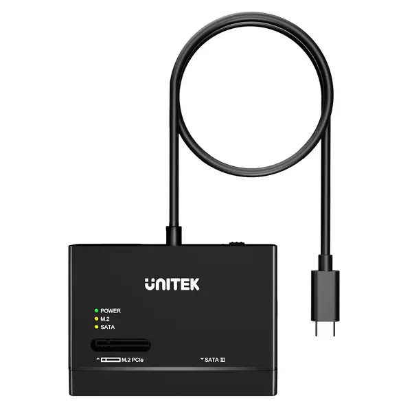 Adapter Unitek S1232A01-EU USB-C na dyski SATA i M.2 MVMe