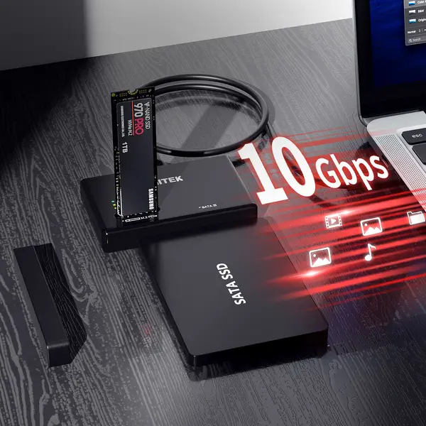 Adapter Unitek S1232A01-EU USB-C na dyski SATA i M.2 MVMe