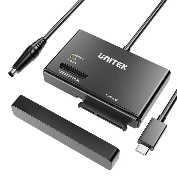 Adapter Unitek S1232A01-EU USB-C na dyski SATA i M.2 MVMe