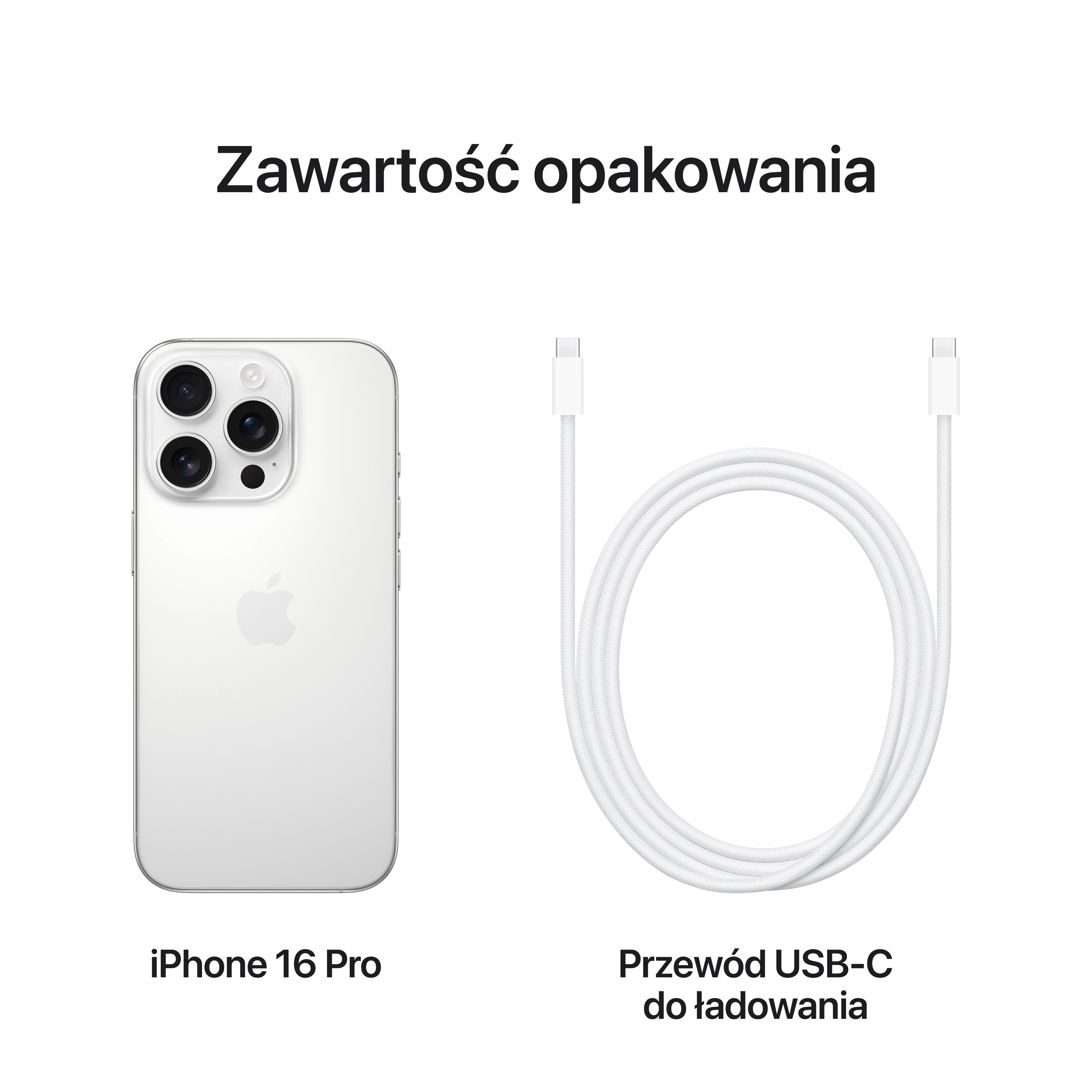Apple iPhone 16 Pro 128GB 6,3" 48Mpix Tytan biały