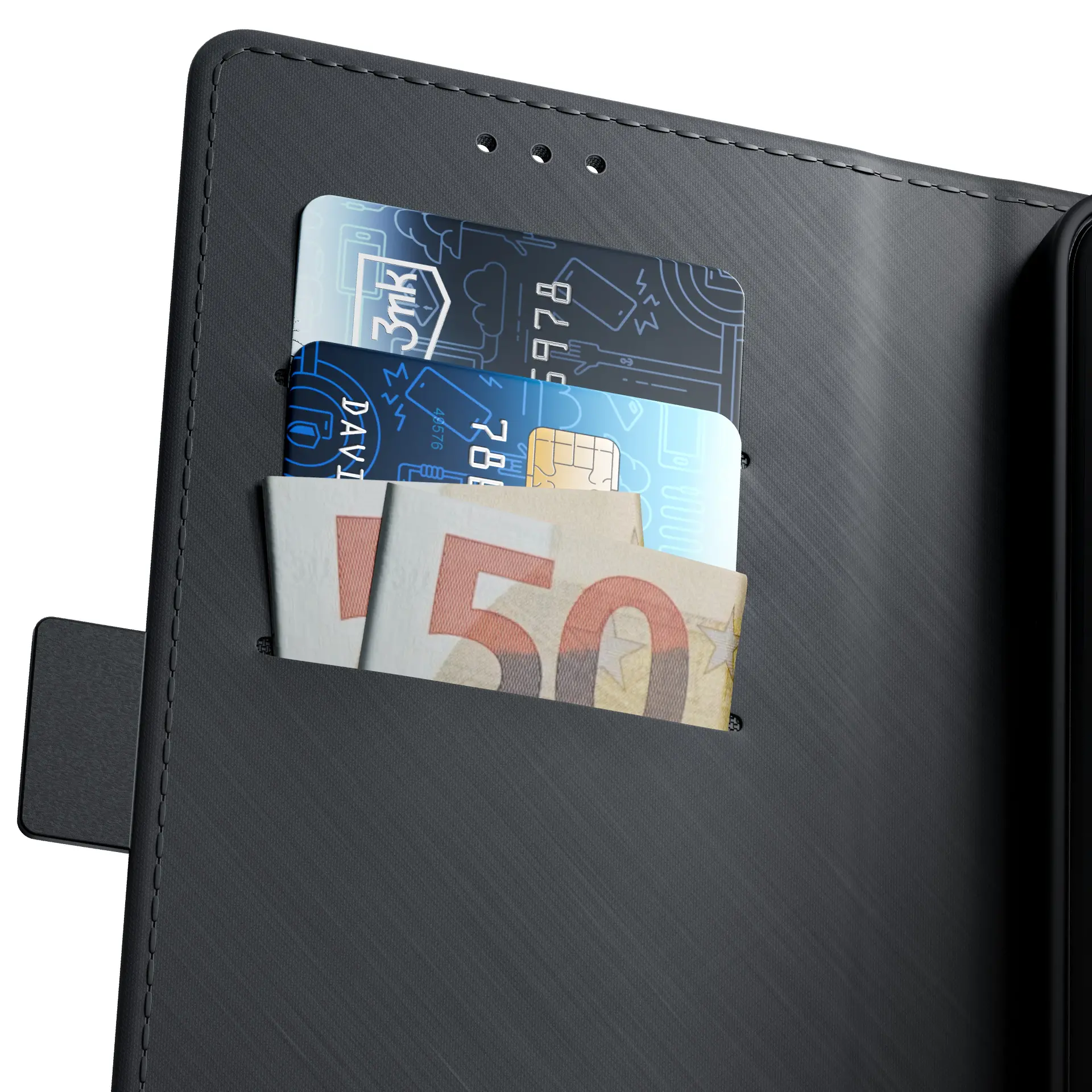 Etui 3mk Wallet Case do realme C67 Czarny