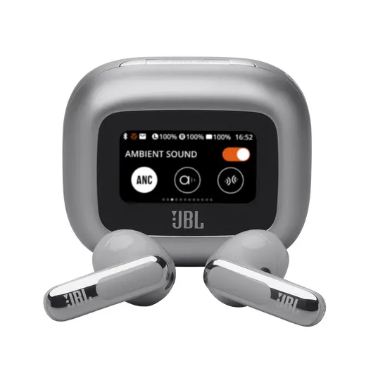 Słuchawki bezprzewodowe JBL Live Flex 3 Douszne Bluetooth 5.3 Srebrny