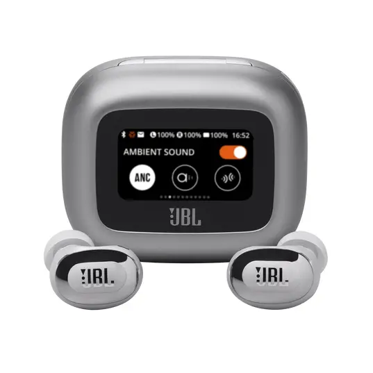 Słuchawki bezprzewodowe JBL Live Buds 3 Dokanałowe Bluetooth 5.3 Srebrny