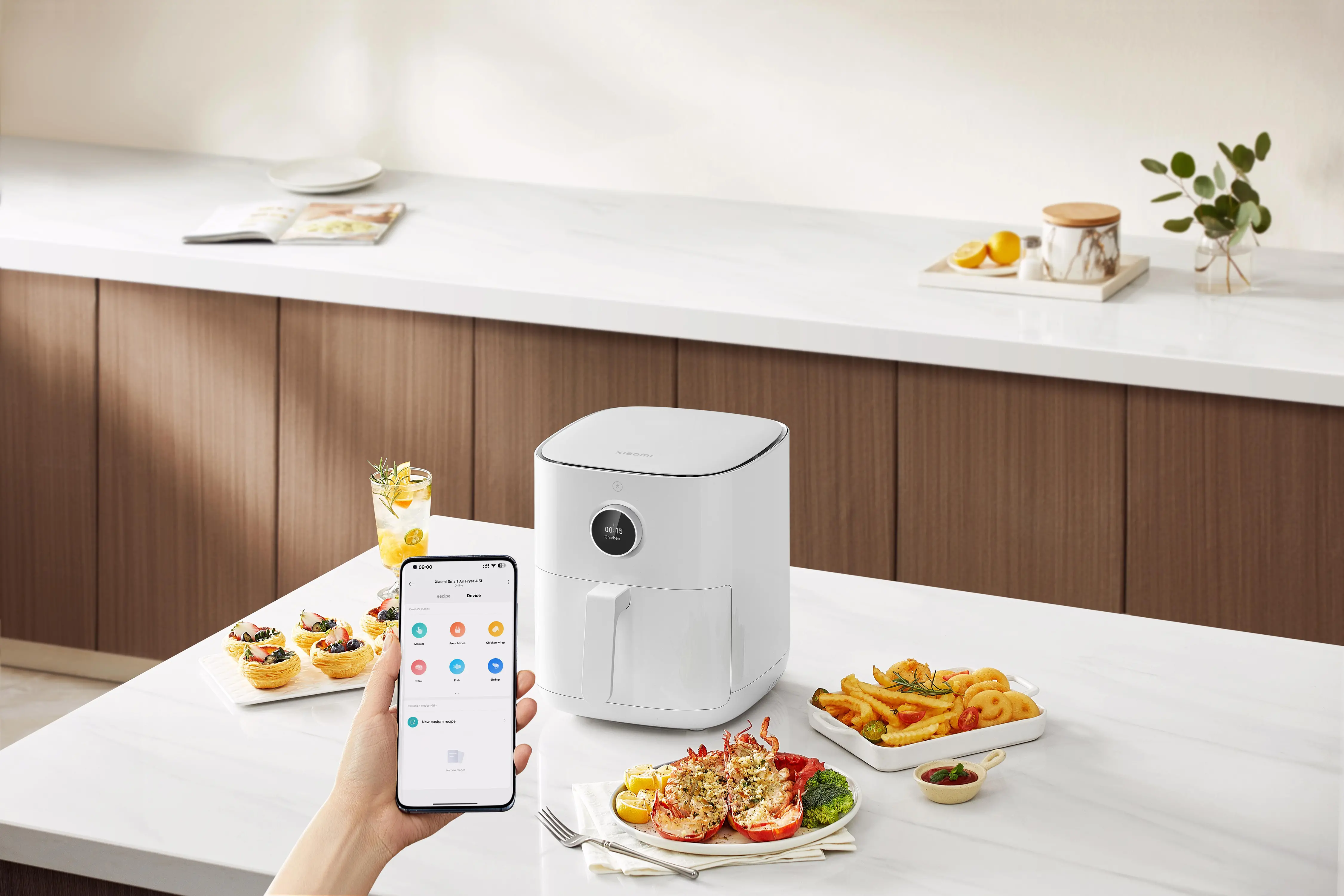 Frytkownica beztłuszczowa Xiaomi Mi Smart 1500W 4,5l Aplikacja mobilna