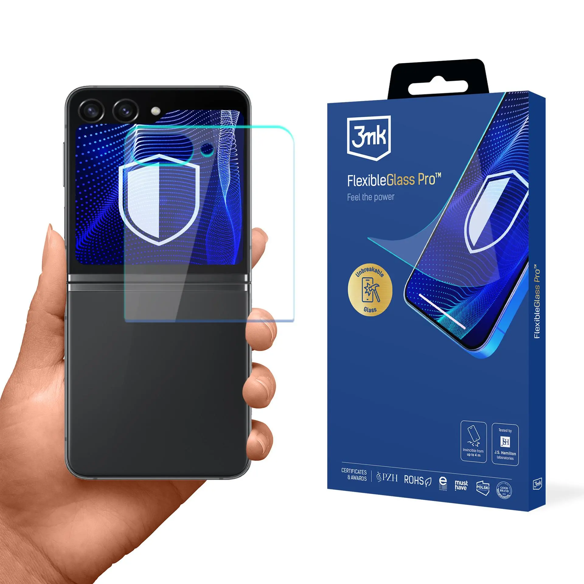 Szkło hybrydowe 3mk FlexibleGlass Pro do Samsung Galaxy Z Flip 6