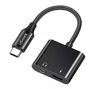 Adapter USAMS AU15 USB-C na jack 3,5mm DAC PD 60W