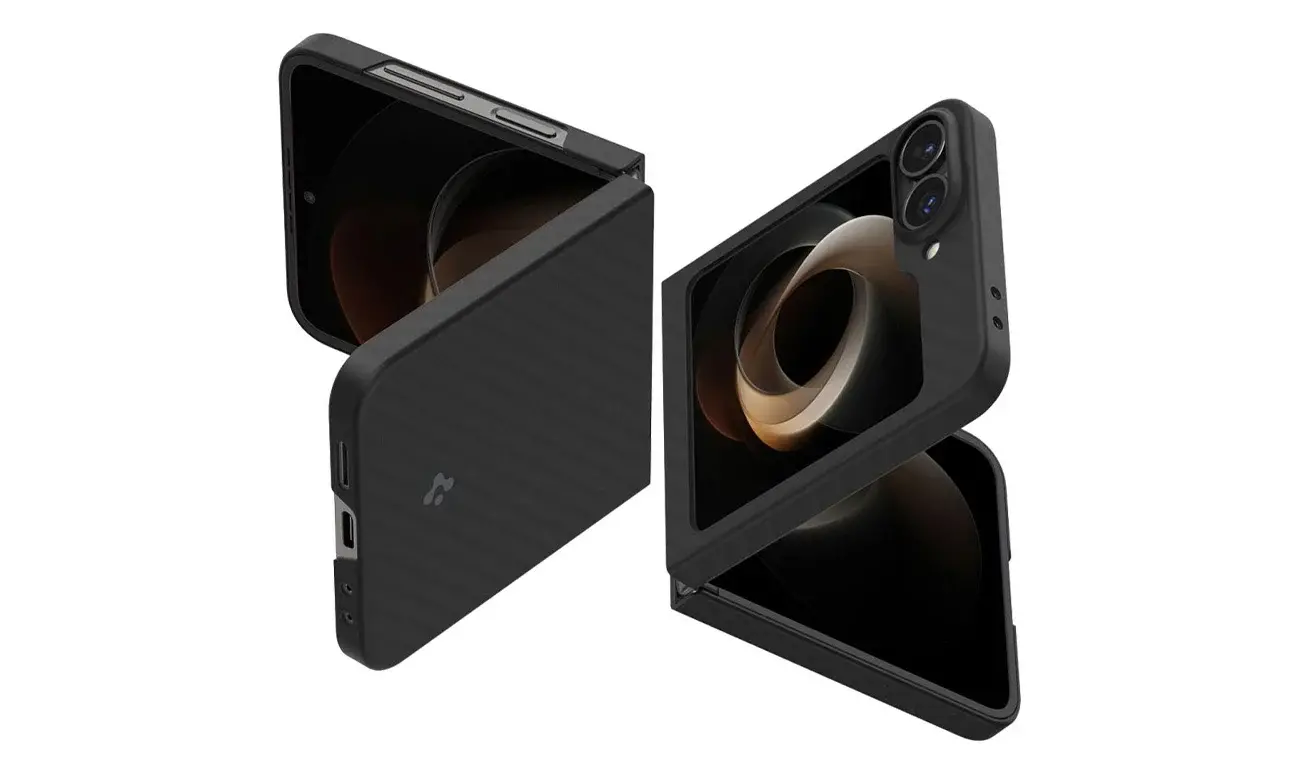 Etui Spigen Airskin ACS07843 do Samsung Galaxy Z Flip6 Aramid Black