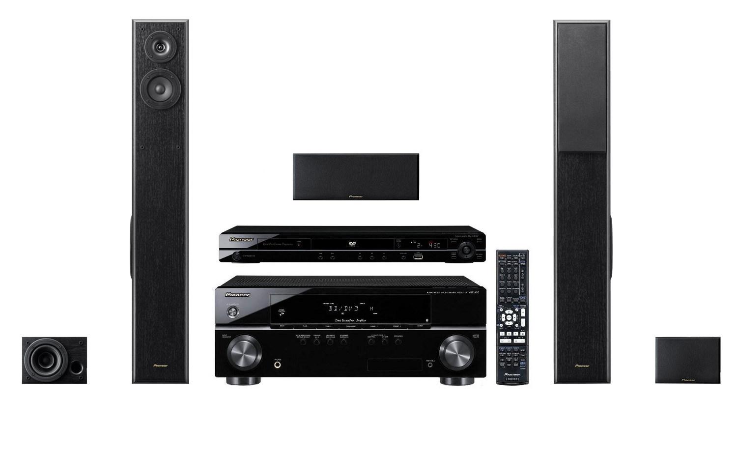 Zestaw kina Pioneer DV-430V, VSX-420K, S-ESR2TB