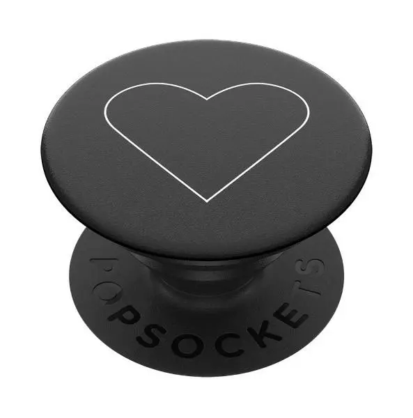 Uchwyt na telefon Popsockets White Heart Black