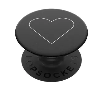 Uchwyt na telefon Popsockets White Heart Black