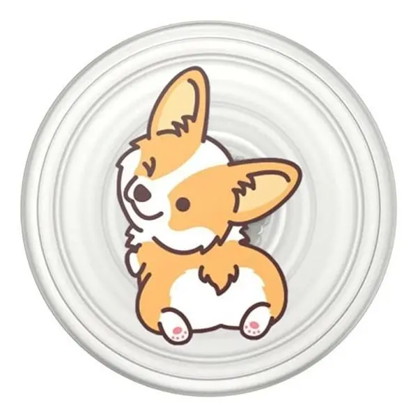 Uchwyt na telefon Popsockets PlantCore Grip Cheeky Corgi