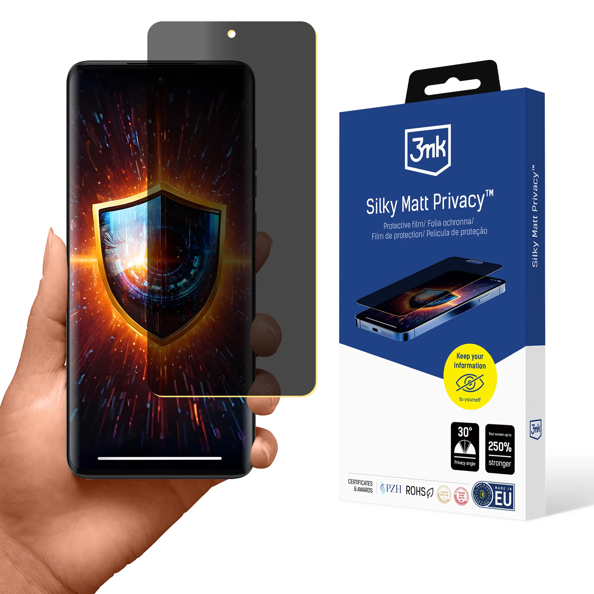 Folia ochronna 3mk Silky Matt Privacy do Motorola Edge 50 Pro