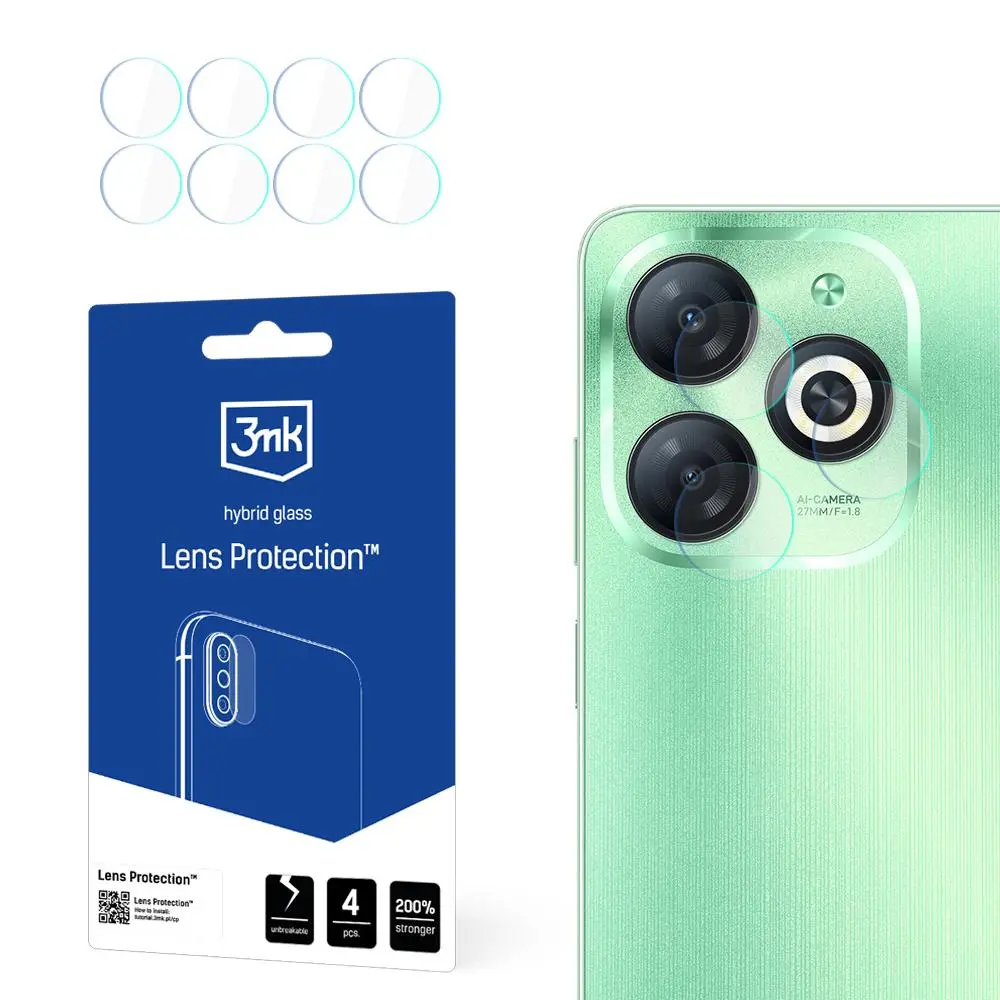 Szkło hybrydowe 3mk Lens Protection do Infinix Smart 8